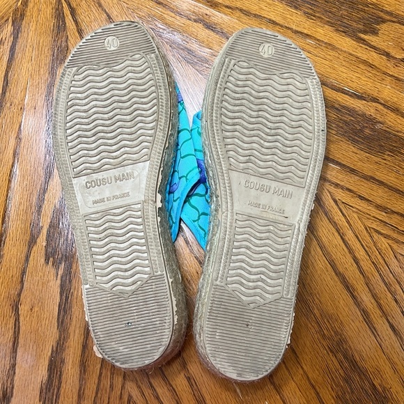 MANUEL CANOVAS Canvas Tropical
Floral Print Jute Wedge Slip-On size 40/10 - Picture 5 of 5